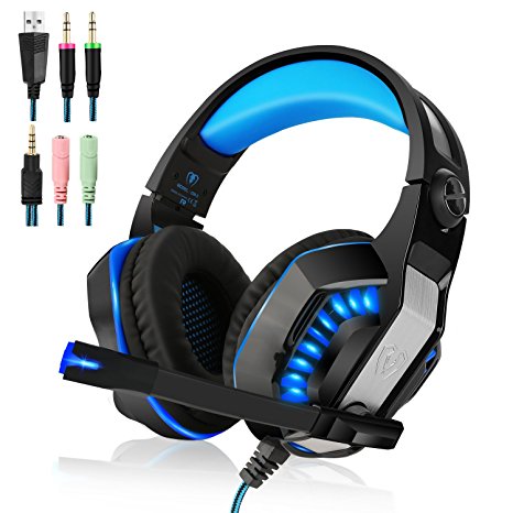 Beexcellent GM-2 Gaming Headset with Mic for PlayStation 4 Laptop Computer PS4 Xbox One s