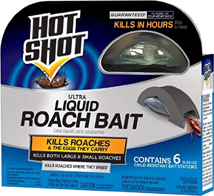 HOT SHOT HG-95789 Roach Killer, Case Pack of 1, Brown/A