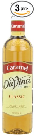 DaVinci Gourmet Classic Syrup, Caramel, 25.4-Ounce Bottles (Pack of 3)