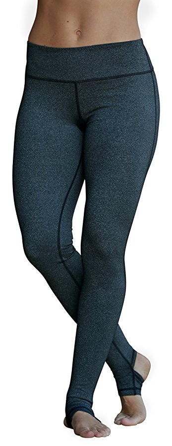 MÜV365 Live In Yoga Pants for Women | Full Length Stirrup Workout Leggings with Hidden Pocket