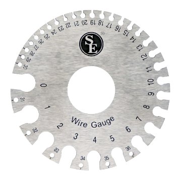 SE JT47WG-C Dual-Sided Non-Ferrous Wire Gauge 0-36 American Standard and Metric