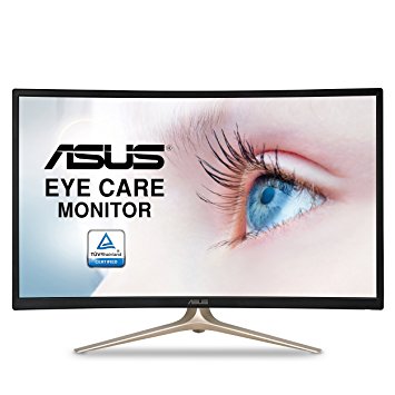 ASUS Curved 31.5" Full HD 1080P HDMI VGA Eye Care Monitor 31.5-Inch Screen LED-lit Monitor (VA327H)