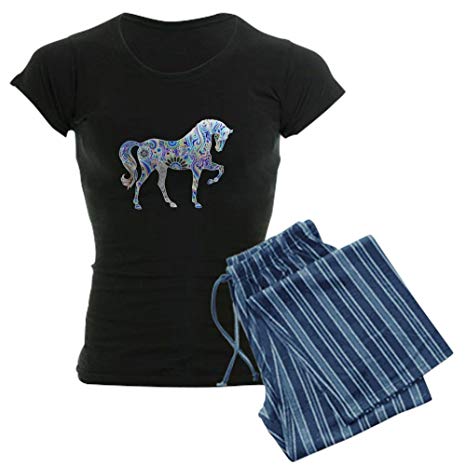 CafePress Cool Colorful Horse Women's PJs