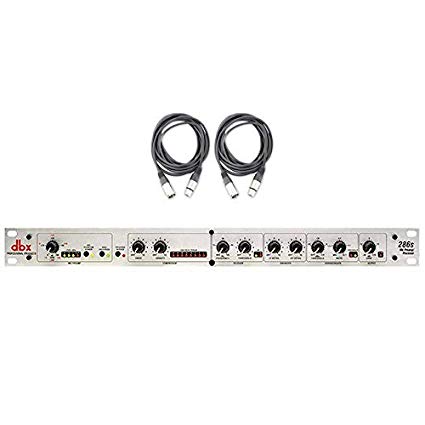 DBX 286S Preamplifier Channel Strip Mic Pre Amp w/ 2x 25' XLR Cables NEW