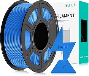 SUNLU High Speed PLA Filament 1.75mm, 30mm/s - 600mm/s Print Range, High Flow Speedy 3D Printer PLA Filament, Designed for Fast Printing, Good for Fast Printing, 1KG Blue