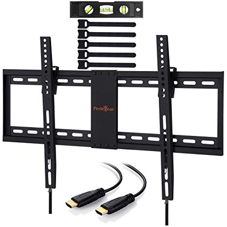 TV Wall Bracket, Tilt TV Mount for Most 32-70 inch LED, LCD, OLED, Plasma Flat&Curved TVs up to 60kg, Max VESA 600x400mm, Bubble Level, HDMI Cable and Cable Ties included