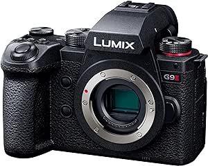 Panasonic LUMIX G9II Micro Four Thirds Camera, 25.2MP Sensor with Phase Hybrid AF, Powerful Image Stabilization, High-Speed Perfomance and Mobility, Flagship Model of G Series - DC-G9M2BODY