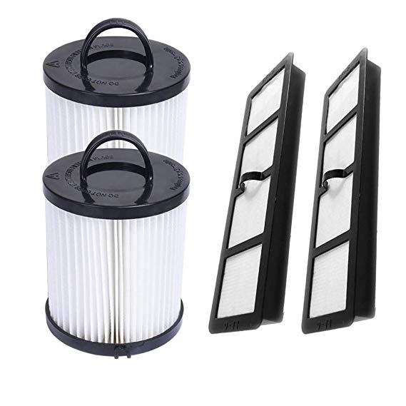 SaferCCTV Replacement EF6 HEPA Exhaust Filter and Vacuum Dust Cup Filter DCF-21 Replaces Part # 67821, 68931, 68931A, EF91 for Eureka Airspeed AS1000 Series Upright Vacuum Cleaners (2 Set)