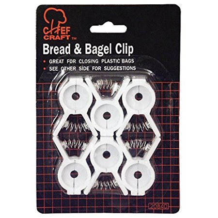 Set of 12 Bread and Bagel Bag Clips