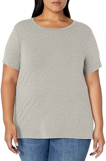 Amazon Essentials Women's Plus Size Short-Sleeve Crewneck T-Shirt