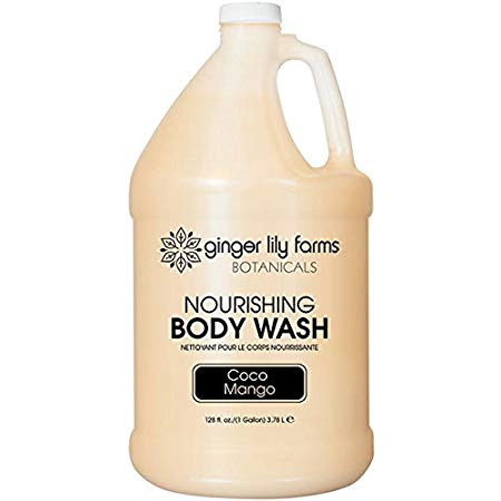 Ginger Lily Farms Botanicals Body Wash Gallon, Coco Mango, 128 Fluid Ounce
