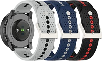 Sport Strap Compatible with Amazfit GTR 3 Pro/GTR 3/GTR 2/GTR 2e,Ticwatch Pro 3,Huawei GT 2 Pro Replacement Wristbands Breathable Silicone Bands Adjustable Watch Bands for Amazfit GTR3 Women&Men