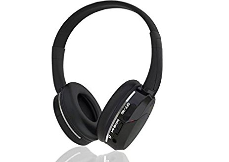 DDAUTO D1001B Bluetooth Headphone Compatible DDA10D Series Foldable Wireless or Wired Amphibious headset, Soft Earmuffs, Rechargeable, Black