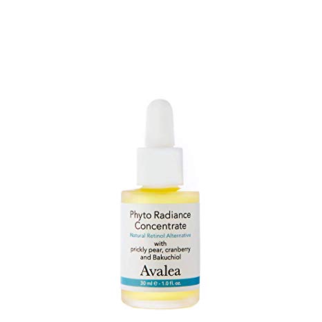 Retinol Serum Alternative with Bakuchiol & Squalane For Fine Lines & Wrinkles - Anti Aging Face Oil - Phyto Radiance Concentrate - Avalea Skincare, 1.0 fl. oz.