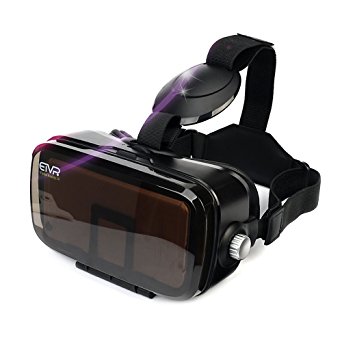 More Lighter More Comfort - ETVR 3D Upgraded Virtual Reality Headsets Immersive Large Screen Experience VR Headset Fit For iPhone 6s/6 Plus/LG/Samsung Galaxy Smartphones ( 4.5-6.2 Inches )