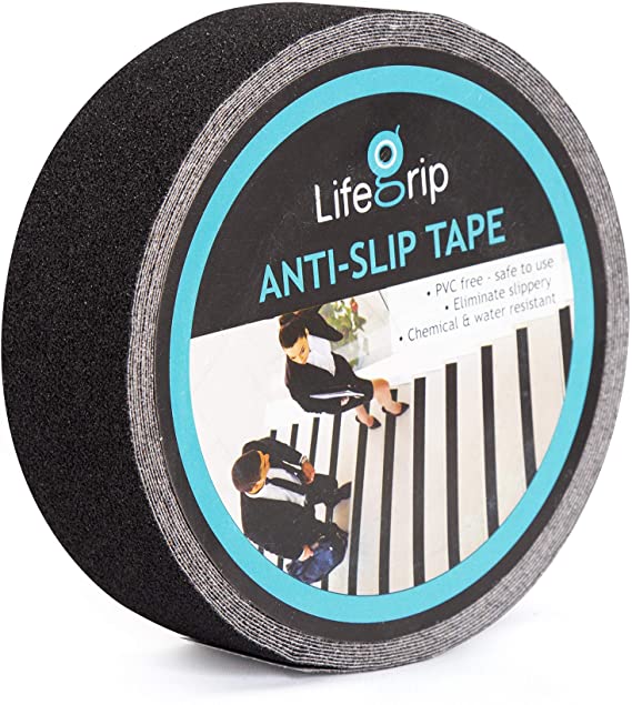 Anti Slip Traction Tape, 2 Inch x 60 Foot - Best Grip, Friction, Abrasive Adhesive for Stairs, Tread Step, Indoor, Outdoor (Tape, 2" X 60')