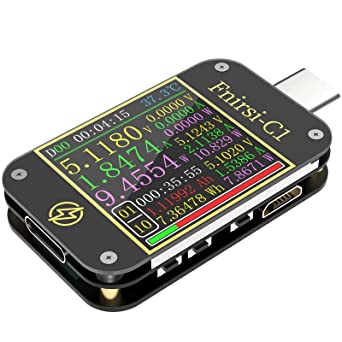 USB Current Voltage Meter Tester - MakerHawk with Bluetooth Type C Multimeter Tester & USB C Digital Power Meter Tester 4-24V 6.5A PD Trigger Voltmeter QC2.0 3.0