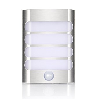 Motion Sensor Lights, LBell Stick Anywhere Battery Powered LED Wall Sconce for Walkway Hallway Stairs Kitchen Bathroom Bedroom