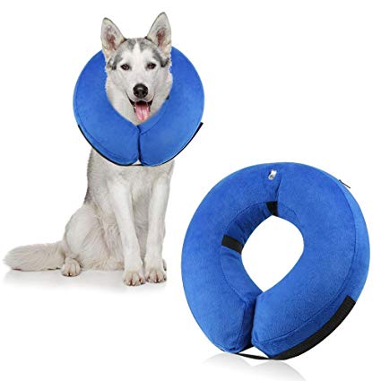 ONSON Protective Inflatable Dogs Collar, Soft Pet Recovery E-Collar for Small Medium Large Dogs and Cats, Designed to Prevent Pets from Touching Stitches