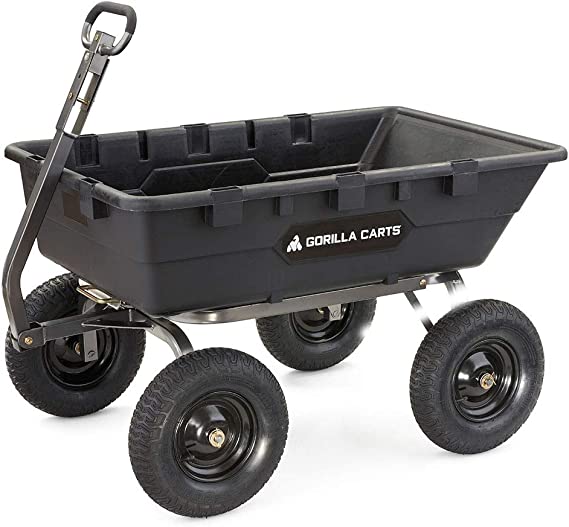 Gorilla Carts Gorilla GOR10-16 1,500 lb. Super Heavy Duty Poly Dump Cart