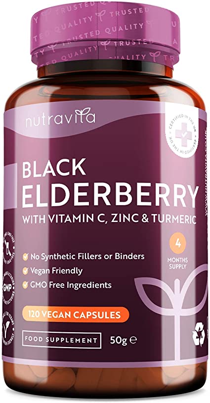 Black Elderberry Complex - Made in The UK by Nutravita
