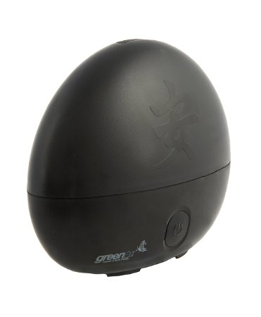 GreeanAir Serenity Ultrasonic Diffuser for Aromatherapy, Black Zen Design, Long Lasting, Run Time Up To 8 Hours