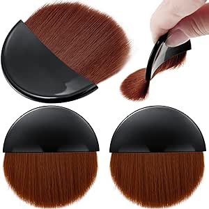 4 Pieces Brush Applicator Diamond Painting Brush Accessories Tools, Artist Drawing Flat Brush for Christmas DIY Gesso, Varnishes, Oil Paint, Acrylic Painting, Watercolor (Black and Brown)