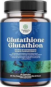 Reduced Glutathione Supplement with Glutamic Acid - L Glutathione 500mg Per Serving with Silymarin Milk Thistle Extract and ALA Alpha Lipoic Acid Complex - Rich in Antioxidants - 60 Capsules