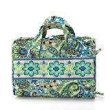 Floral Quilted Cosmetic Make-up Roll and Hanging Travel Organizer