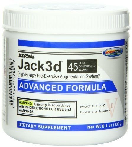 DistiKem(TM) Usp Labs Jack 3D Advanced Formula Nutritional Supplements Blue Raspberry 8.1 Oz