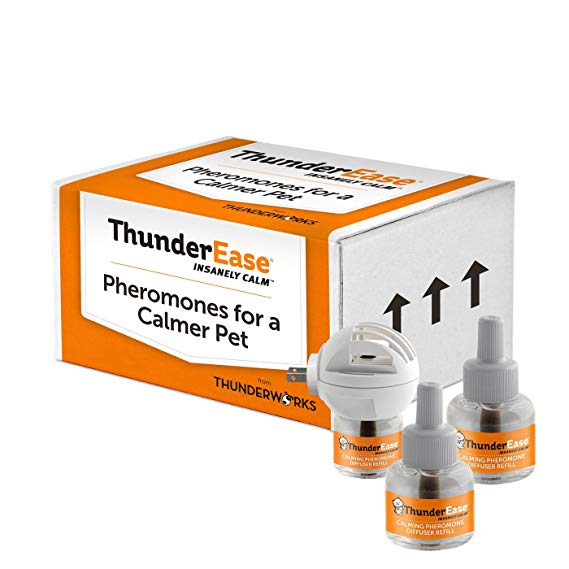ThunderEase Cat Calming Pheromone Diffuser Kit - Reduce Scratching, Urine Spraying, Marking and Anxiety