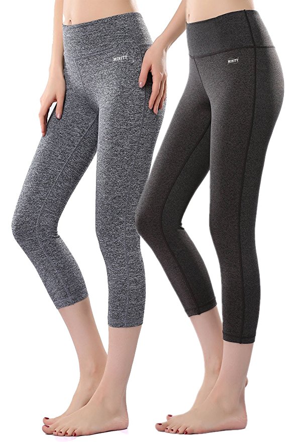 Mirity Women's Tight Yoga Pants Spandex Workout Gym Activewear Capris Yogapants