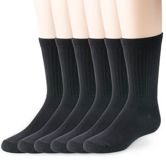 Jabeu Boys Cotton Fashion Dress Socks with Rib Striped Design Crew Style for Kids