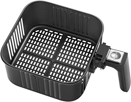 Air Fryer Replacement Basket 5.8QT For COSORI Black CP158-AF, CS158 & CO158 Air Fryers, Non-Stick Fry Basket, Dishwasher Safe, FDA Compliant, C158-FB