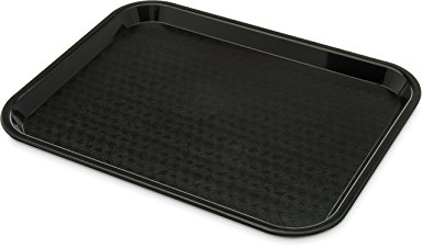 Carlisle CT1418-8103 Café Standard Cafeteria / Fast Food Tray, 14" x 18", Black (Pack of 6)