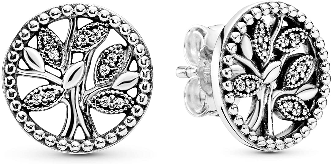 Pandora Women Silver Stud Earrings 297843CZ