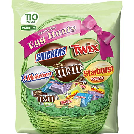 MARS Chocolate & More Easter Spring Candy Variety Mix 35.8-Ounce 110-Piece Bag