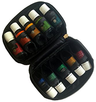 Essentially Yours Essential Oils Case | Holds 10 Oil Bottles | Oil Carrying Case | Travel Bag, Home, Office, Car