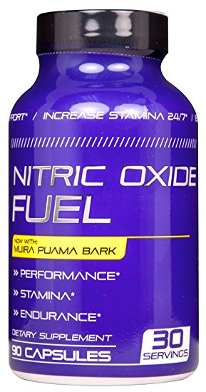 Nitric Oxide Fuel N.1 Most effective Booster - Increase Testosterone, Libido & Energy with Horny Goat Weed for Performance & Desire - Enhance Energy, power & endurance 90 Caps