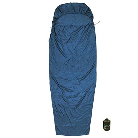 Browint Silk Sleeping Bag Liner, Silk Sleep Sack, Extra Wide 87"x43", Lightweight Travel Sheet for Hotels, More Colors for Option, Reinforced Gussets