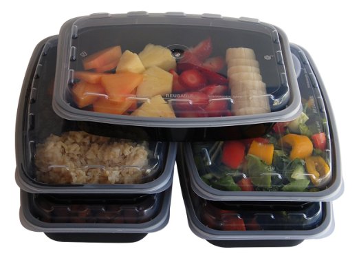 [10-Pack] Premium 28 Oz Stackable Meal Prep Containers - Microwave, Dishwasher and Freezer safe - Leak Proof Reusable Lunch Bento Boxes with lids