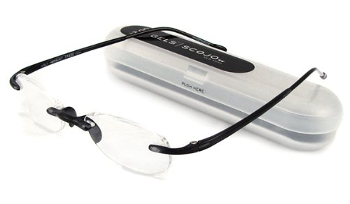Scojo Gels Readers Reading Glasses (Midnight,  1.75 Magnification Power)