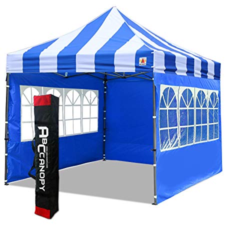 ABCCANOPY Gazebo 3x3m Fully Waterproof Heavy Duty Pop Up Gazebo With 4Pcs Walls   Hand Bag(8-blue)