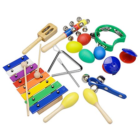 Innocheer Musical Instruments Xylophone Set for Kids - 15 PCS set