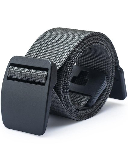 Nidicus Mens Casual 30mm Nylon Plastic Webbing Belt With More Colors Waistband