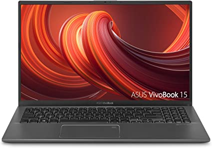 ASUS VivoBook 15 Thin and Light Laptop, 15.6” FHD, Intel i3-1005G1 CPU, 8GB RAM, 128GB SSD, Backlit KB, Fingerprint, Windows 10 Home in S Mode, F512JA-AS34, Slate Gray