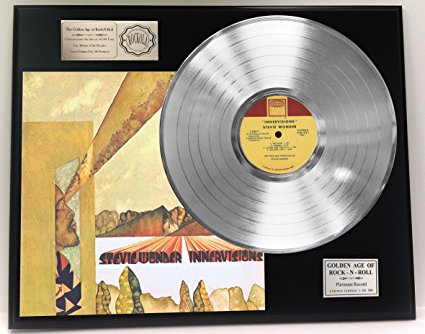 Stevie Wonder "Innervissions" Platinum LP Record LTD Edition Award Style Collectible Display