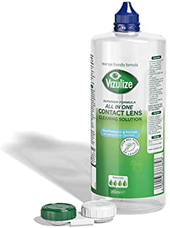 Vizulize All in One Superior (All Lenses) Contact Lens Cleaning Solution 360ml