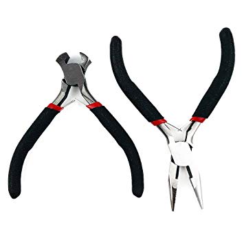 Zipper Repair Kit Pliers Tool to Replacement Zipper,Hand Fix A Zipper Tool by BesTim Digital 2pcs (Black)