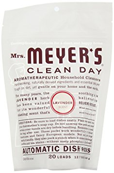 Mrs. Meyer's Clean Day Auto Dishwashing Packs, Lavender, 1 Count